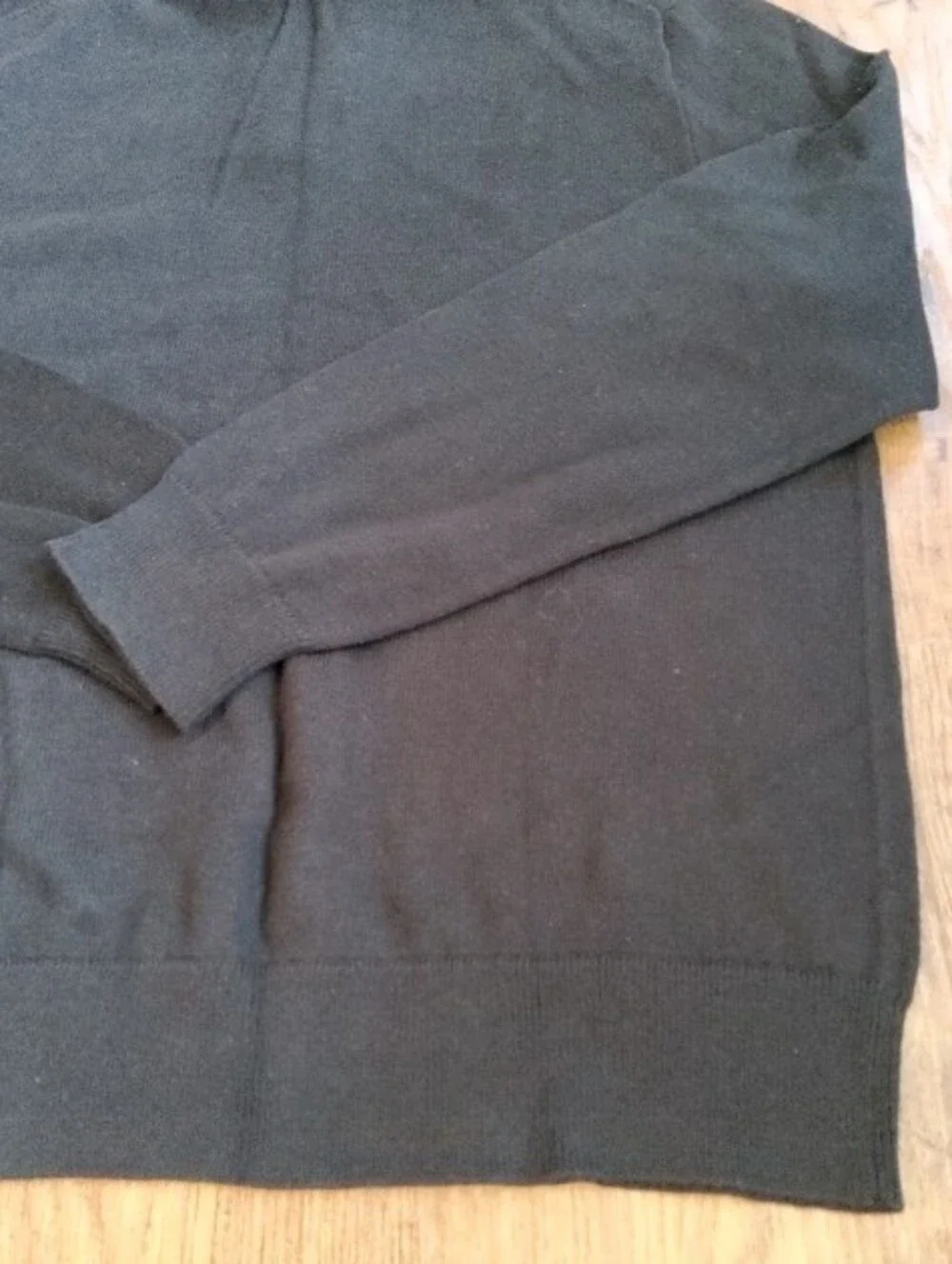 J. Crew Men's Black Quarter-Zip Pullover Sweater XL Extra Large NWOT